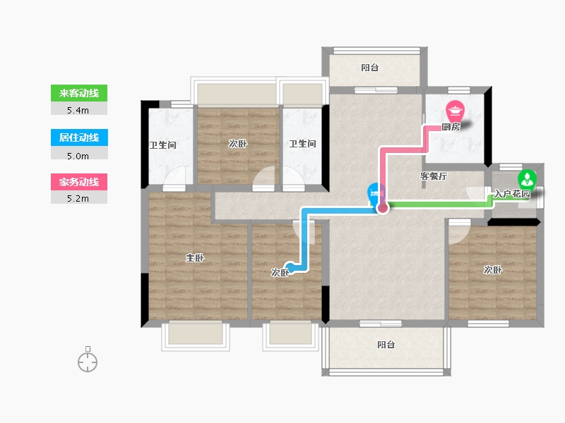 广东省-广州市-华润置地路劲金茂桐悦-102.59-户型库-动静线