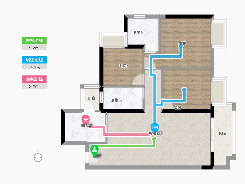 广东省-广州市-广州融创文旅城-77.60-户型库-动静线