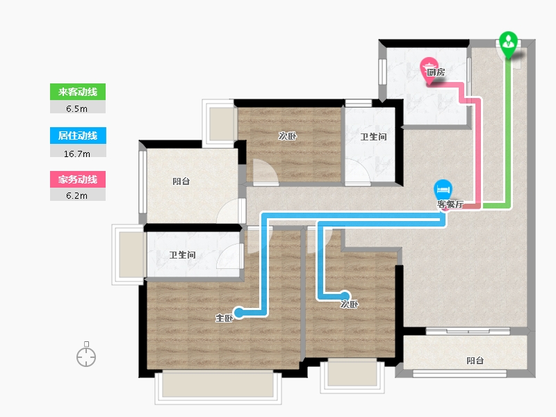 广东省-广州市-保利上宸-92.86-户型库-动静线