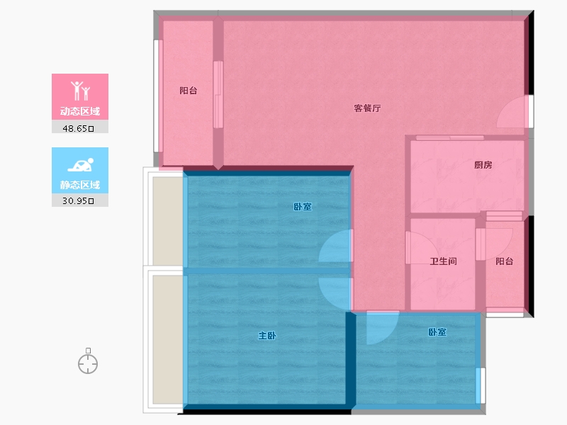 广东省-广州市-力迅·西关雅筑-71.20-户型库-动静分区