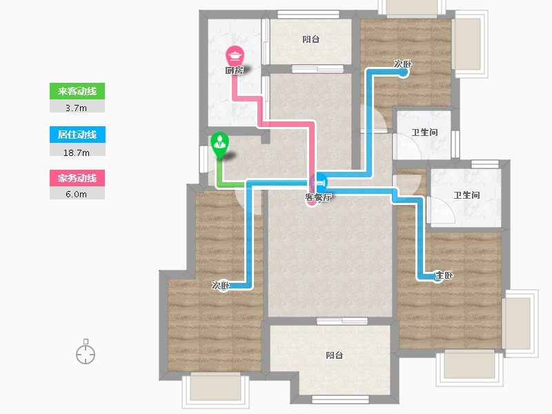 广东省-广州市-天马河公馆-81.28-户型库-动静线