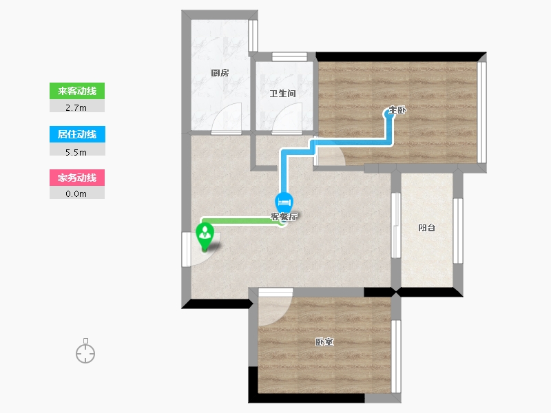 广东省-广州市-珠江西湾里-51.20-户型库-动静线