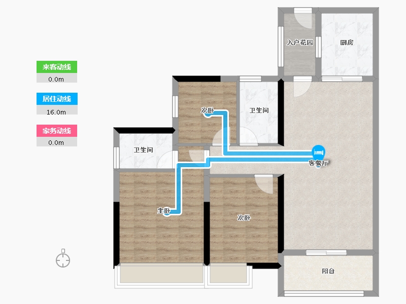 广东省-广州市-合生中央城-90.06-户型库-动静线