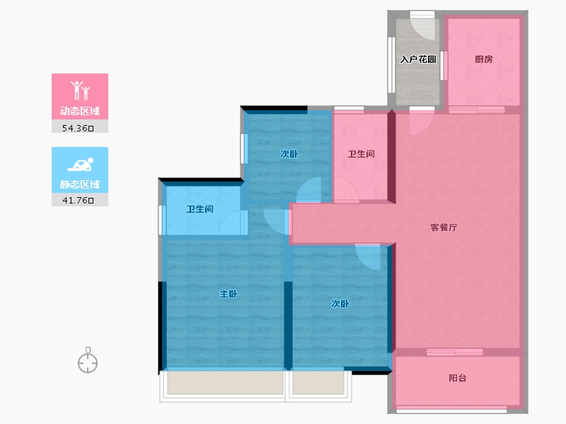 广东省-广州市-合生中央城-90.06-户型库-动静分区