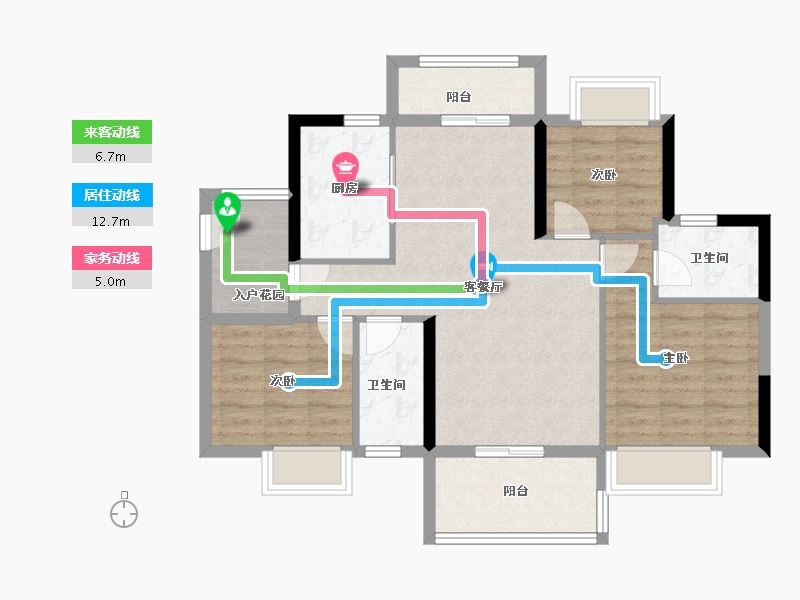 广东省-广州市-保利西悦湾-82.30-户型库-动静线