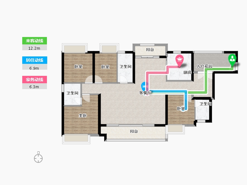 广东省-广州市-万科城市之光-136.10-户型库-动静线