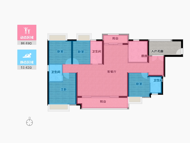 广东省-广州市-万科城市之光-136.10-户型库-动静分区