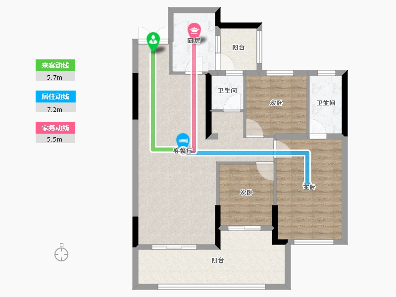 贵州省-贵阳市-广大城-92.00-户型库-动静线