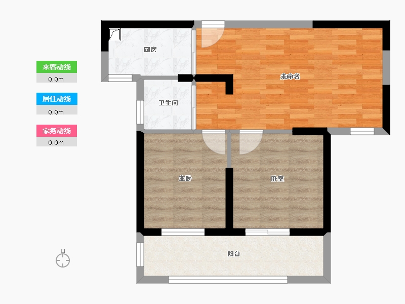 湖南省-长沙市-宇业东方红郡-56.18-户型库-动静线