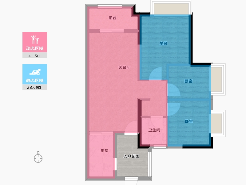 广东省-广州市-万科城市之光-67.20-户型库-动静分区