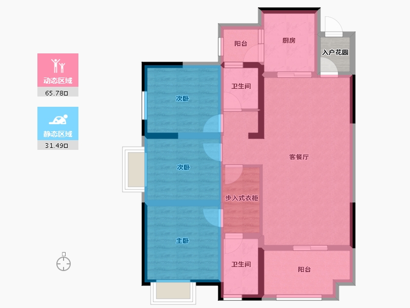 广东省-广州市-高科南园智谷-88.16-户型库-动静分区