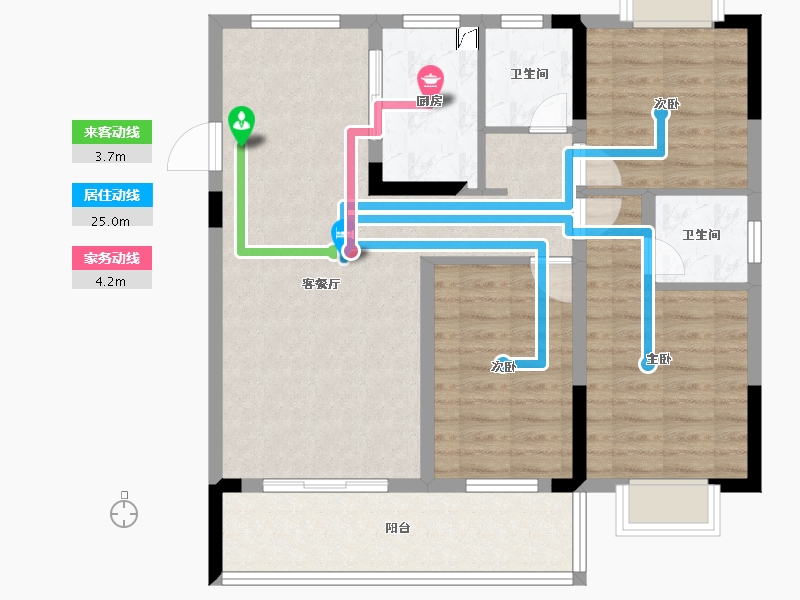 江西省-南昌市-祥和颂-90.40-户型库-动静线