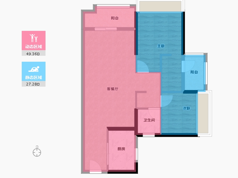 广东省-广州市-合生中央城-68.00-户型库-动静分区