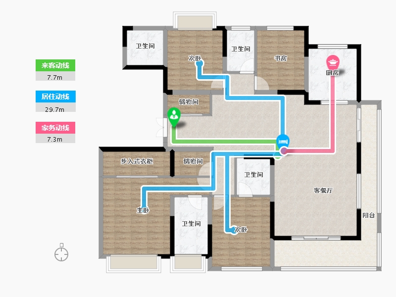 江苏省-常州市-花语江南-176.00-户型库-动静线