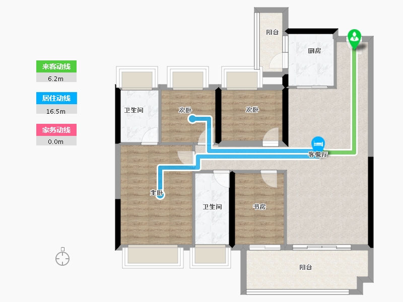 贵州省-贵阳市-中海映山湖-99.20-户型库-动静线