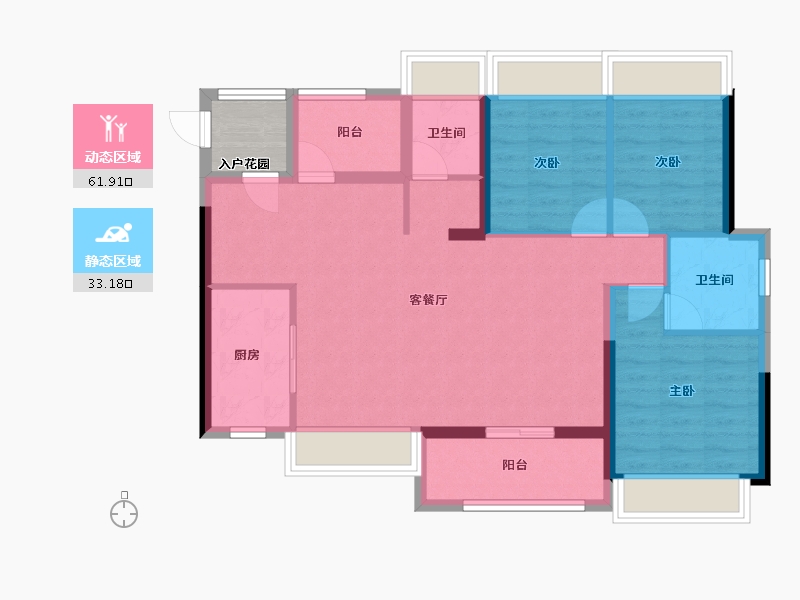 广东省-广州市-合生中央城-88.00-户型库-动静分区