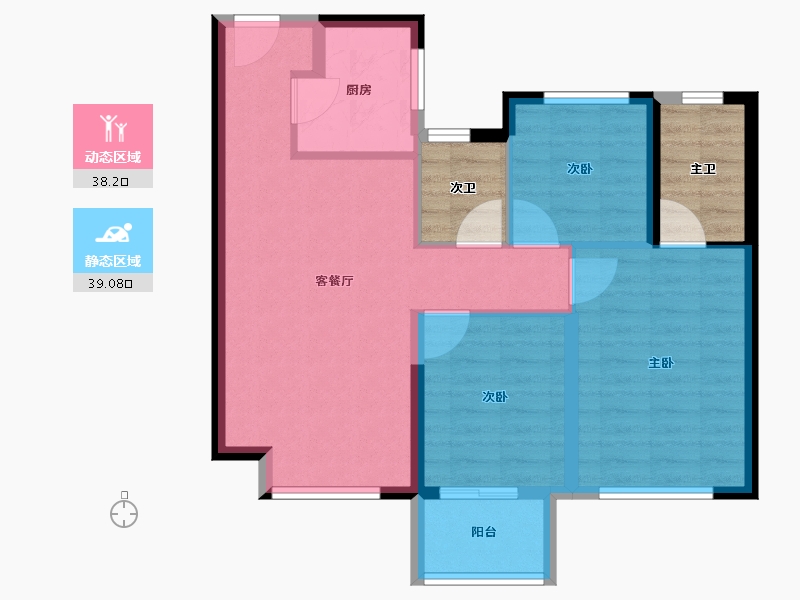 福建省-泉州市-南安中骏云景府-77.22-户型库-动静分区