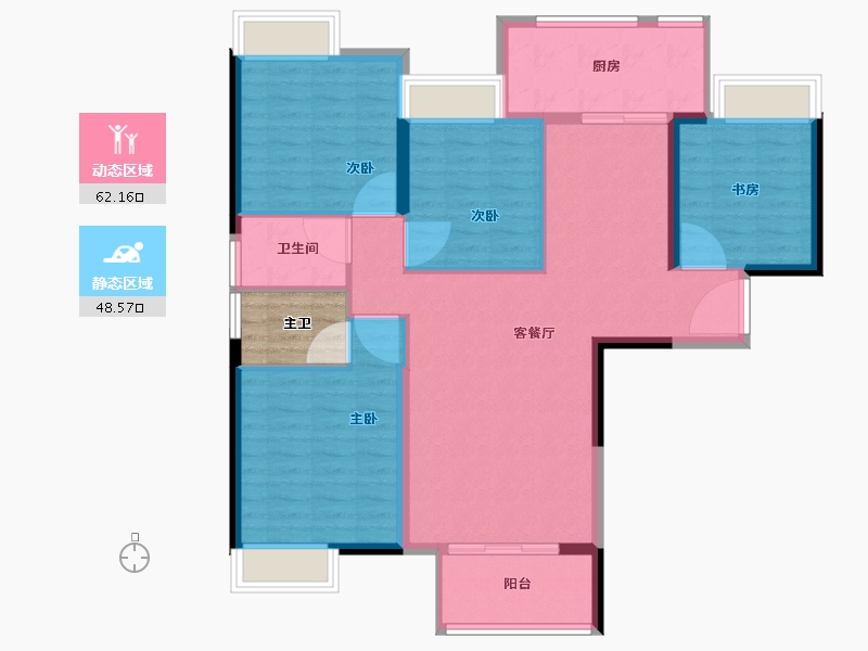 福建省-泉州市-永隆国际城-103.99-户型库-动静分区