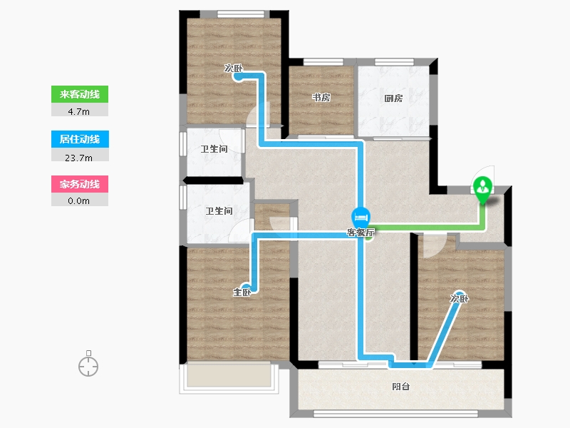 浙江省-宁波市-万科·东潮之滨-101.01-户型库-动静线