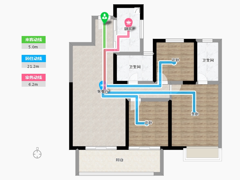 江西省-南昌市-南昌进贤吾悦广场-94.41-户型库-动静线