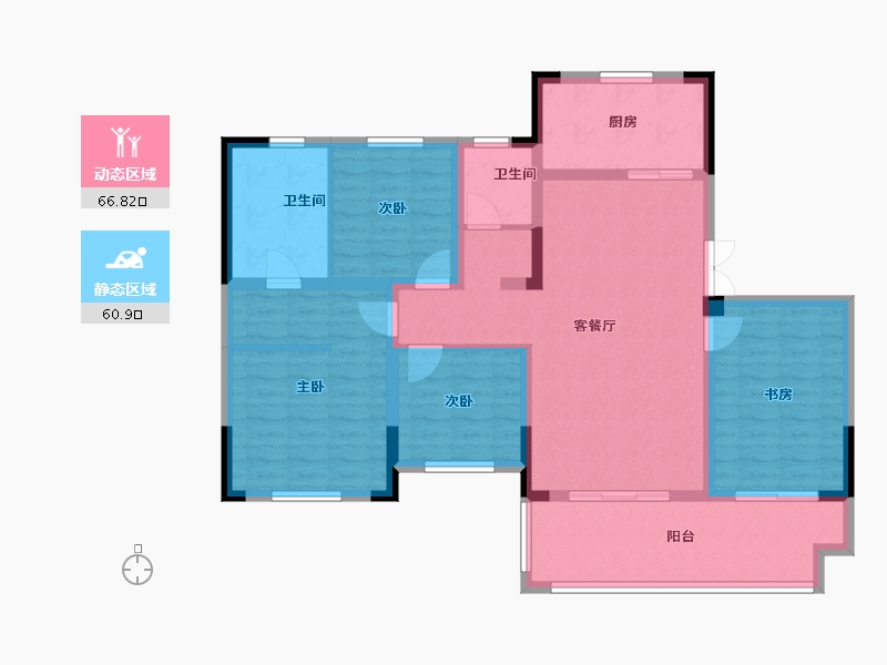 江苏省-常州市-随园金麟府-114.40-户型库-动静分区