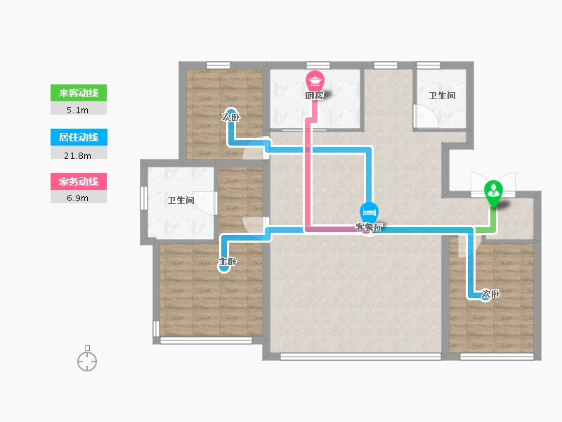 辽宁省-大连市-融创海逸长洲-112.00-户型库-动静线