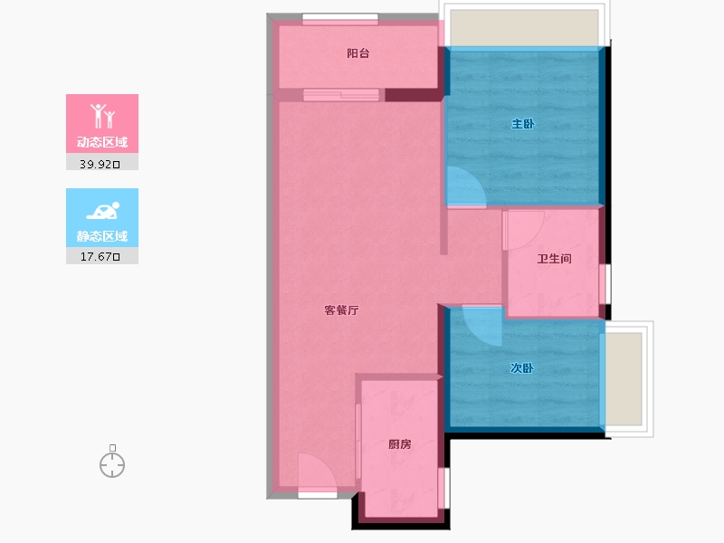 广东省-广州市-万科金域曦府-51.33-户型库-动静分区