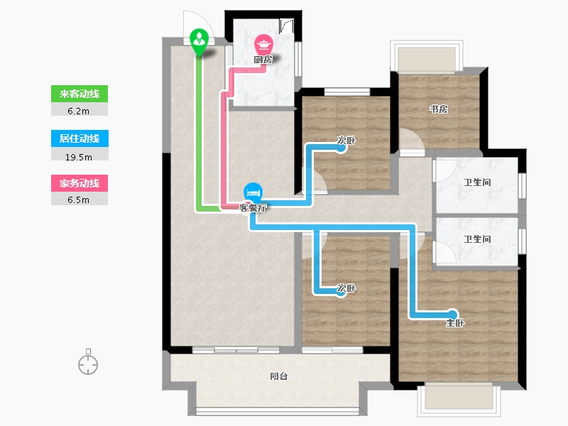 江西省-南昌市-南昌进贤吾悦广场-102.40-户型库-动静线