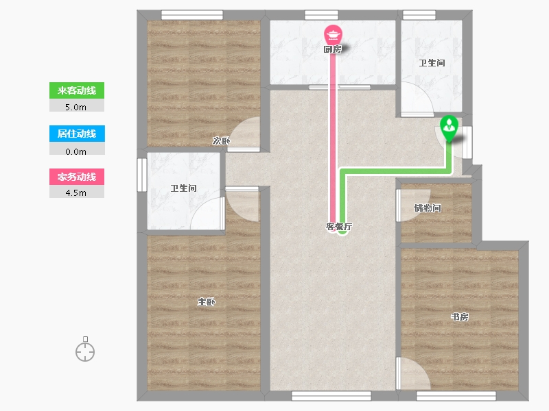 辽宁省-大连市-融创海逸长洲-80.00-户型库-动静线