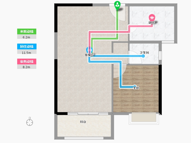 福建省-泉州市-永隆国际城-96.03-户型库-动静线