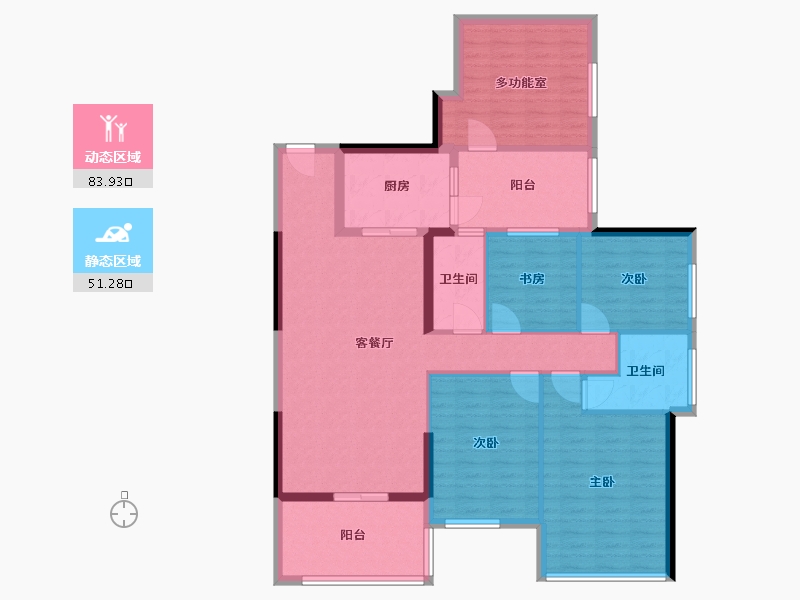 广东省-湛江市-康馨嘉园-95.00-户型库-动静分区