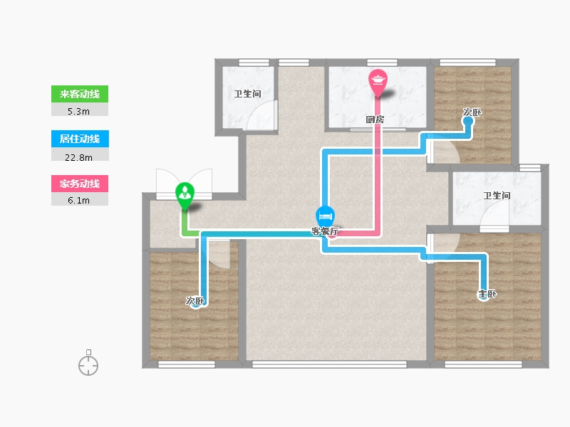 辽宁省-大连市-融创海逸长洲-112.01-户型库-动静线