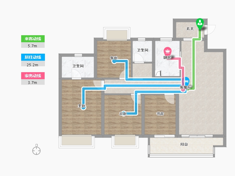 江苏省-常州市-光明当代拾光里-100.00-户型库-动静线