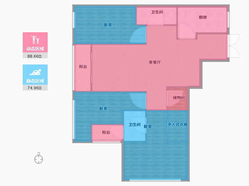 上海-上海市-滨江一品苑-152.00-户型库-动静分区