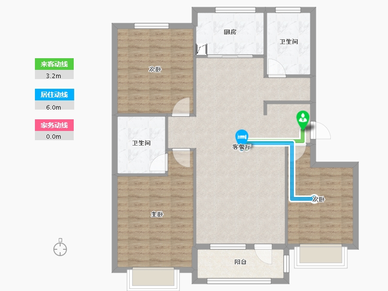 河北省-衡水市-紫御华府-98.00-户型库-动静线