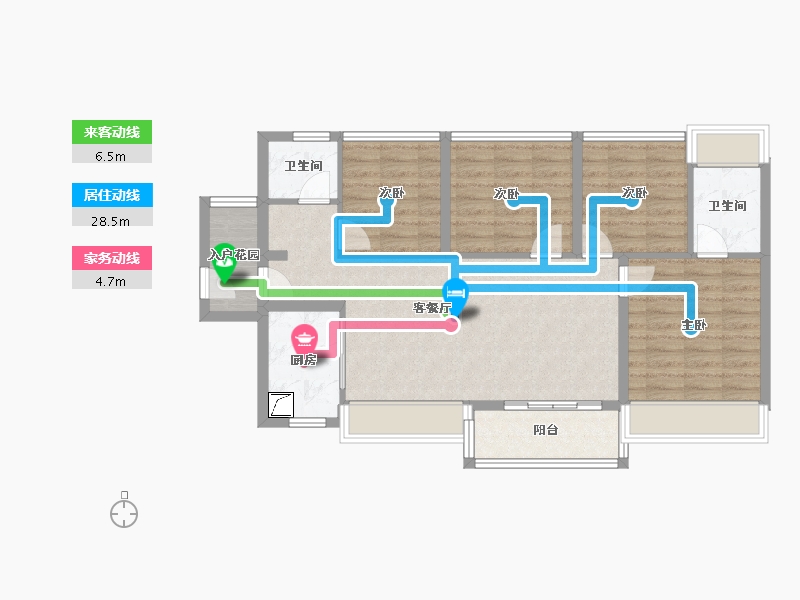 广东省-广州市-中建·鄂旅投岭南悦府-86.83-户型库-动静线