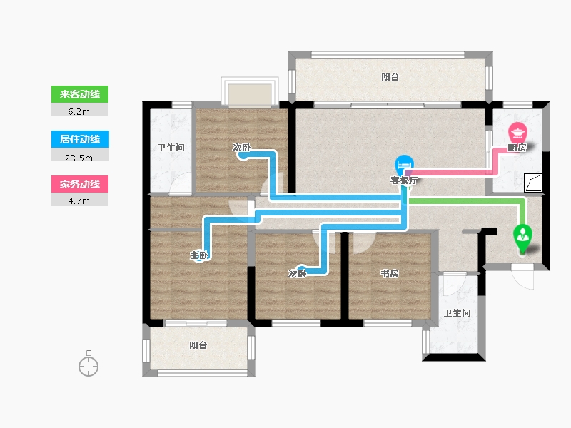 广西壮族自治区-南宁市-光明城市四期-117.00-户型库-动静线