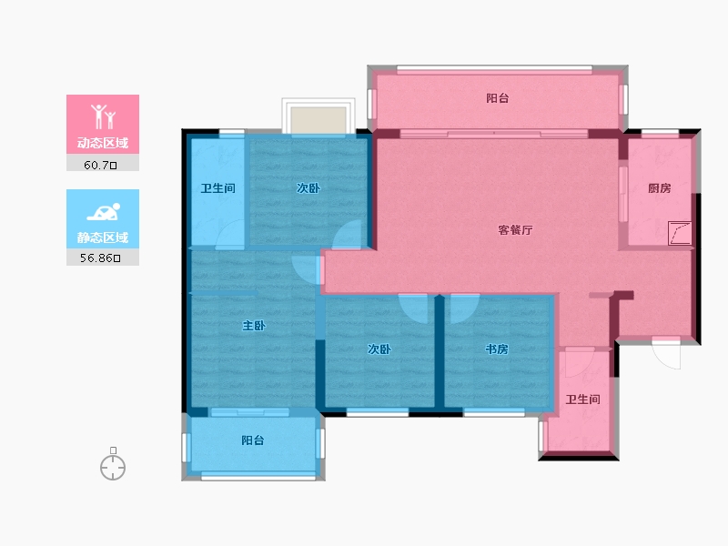 广西壮族自治区-南宁市-光明城市四期-117.00-户型库-动静分区