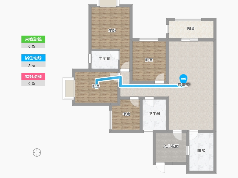 贵州省-贵阳市-鹭岛国际二期-109.86-户型库-动静线