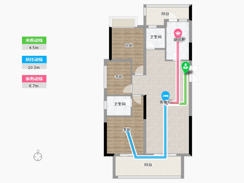 贵州省-贵阳市-广大城-102.40-户型库-动静线