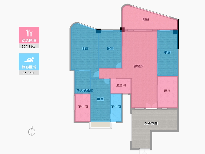 广东省-广州市-南天名苑-216.24-户型库-动静分区