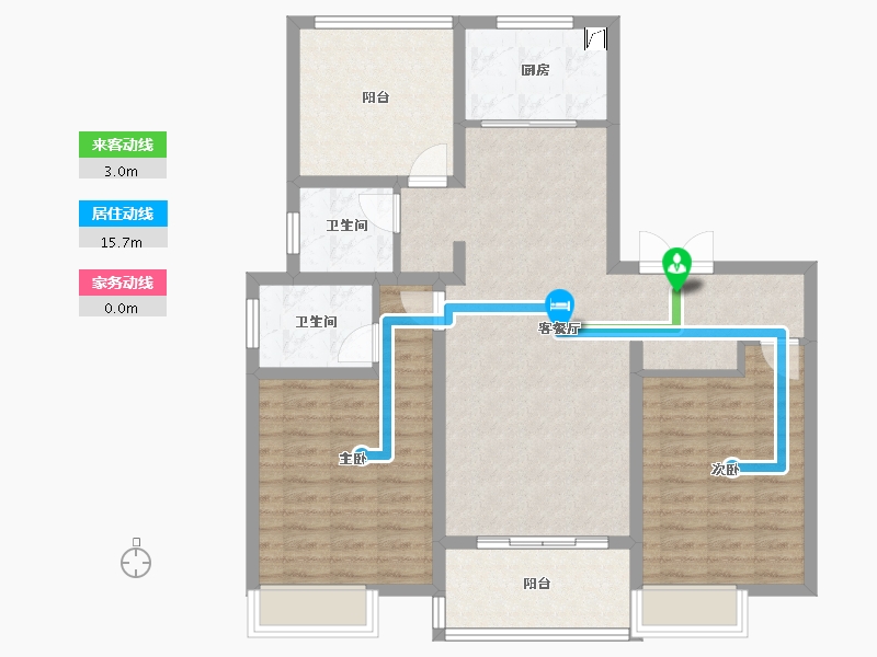 江苏省-常州市-梧桐香郡东樾-98.03-户型库-动静线