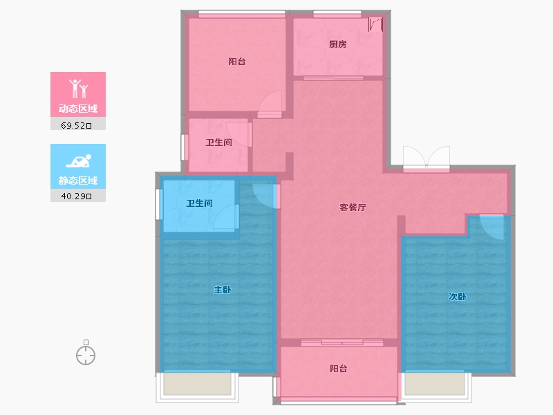 江苏省-常州市-梧桐香郡东樾-98.03-户型库-动静分区