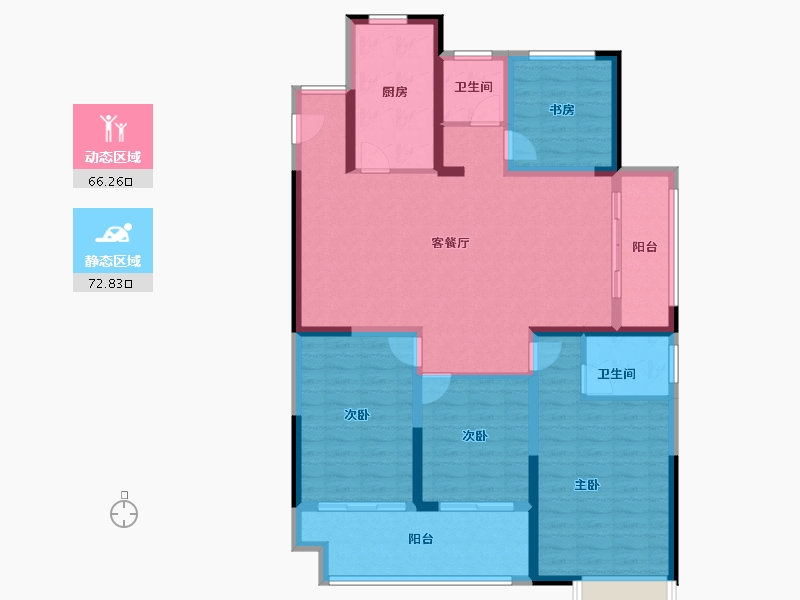 江苏省-常州市-港悦府-125.15-户型库-动静分区