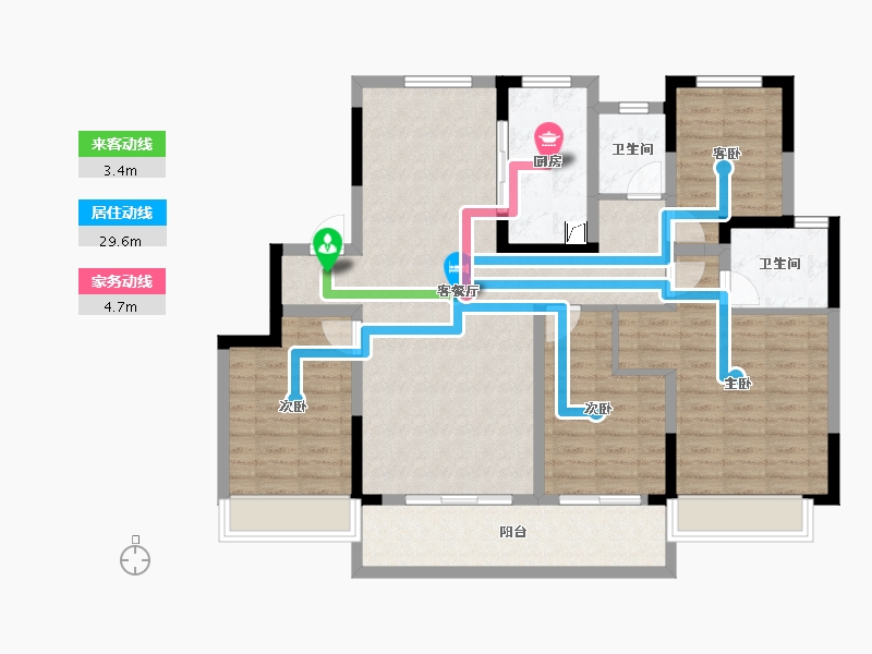 江苏省-常州市-桃李东方-112.15-户型库-动静线