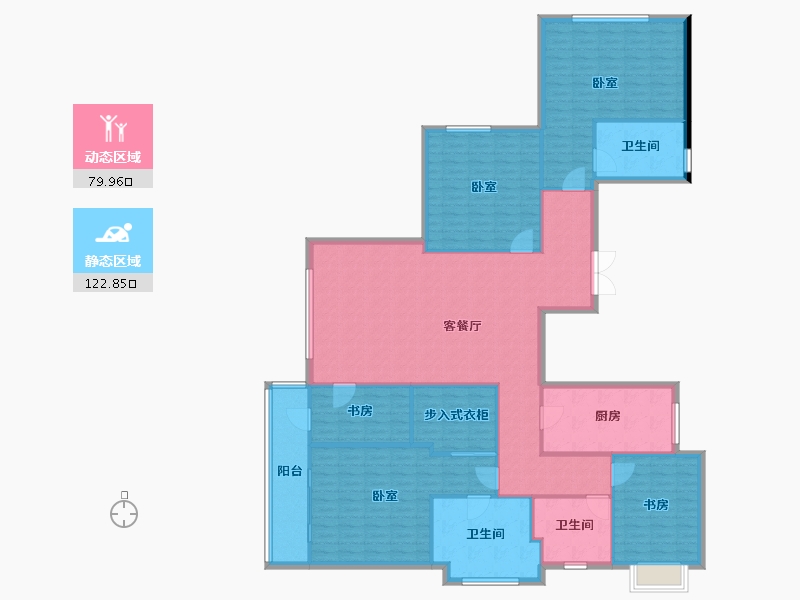 上海-上海市-滨江一品苑-187.20-户型库-动静分区