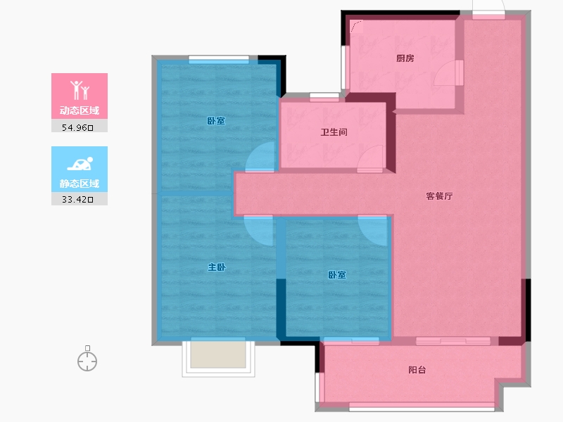 江西省-南昌市-南昌旭辉中心-79.20-户型库-动静分区