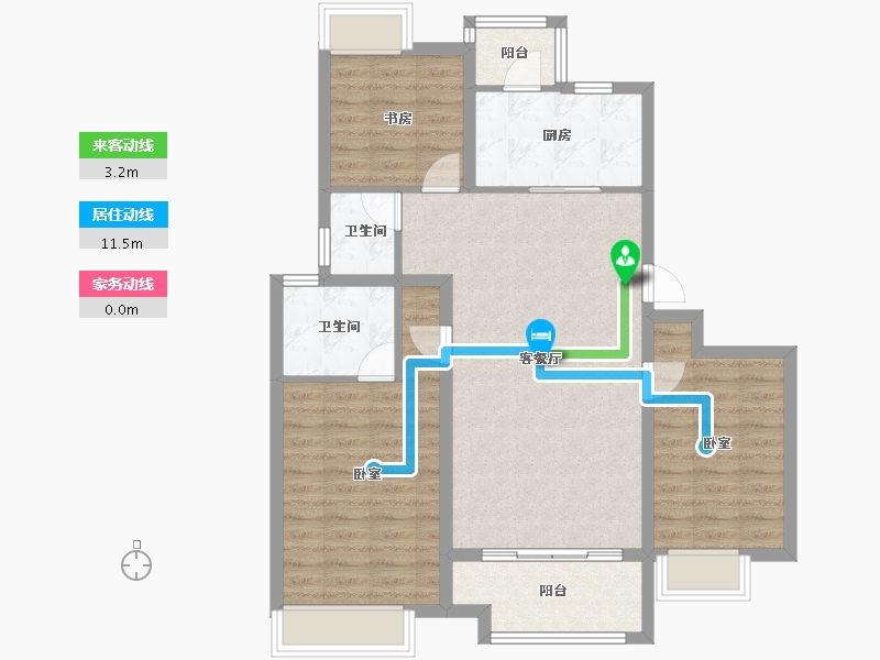 上海-上海市-港城悦庭-92.79-户型库-动静线