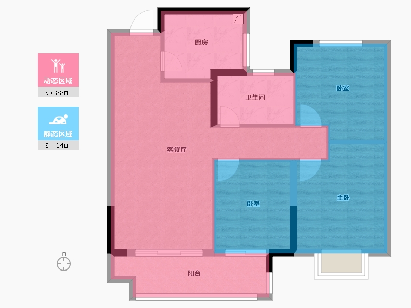 江西省-南昌市-南昌旭辉中心-79.20-户型库-动静分区