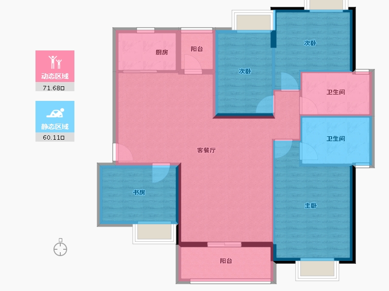 广东省-广州市-荔城一品山湖-119.20-户型库-动静分区